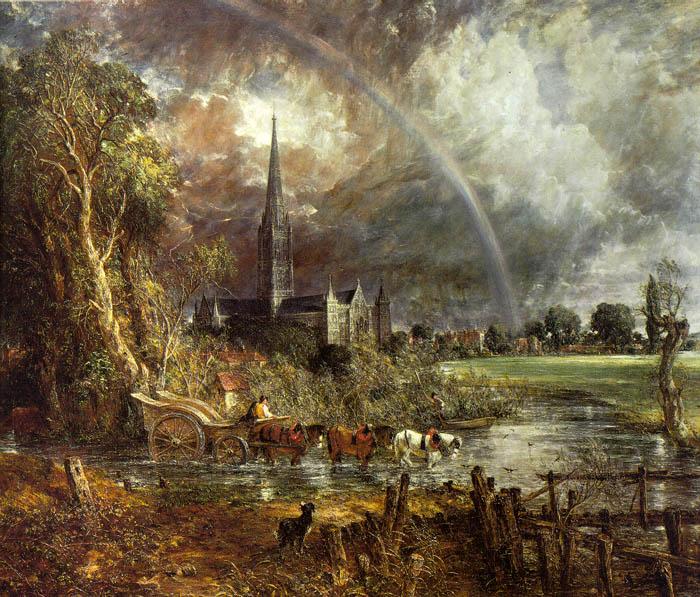 John Constable Salisbury Cathedral from the Meadows2 China oil painting art